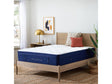 Weekender Blue/White Twin XL 13" Euro Top Hybrid Mattress by Malouf at Eve Furniture