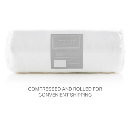 Weekender White Queen Down Alternative Pillow (2-Pack) by Malouf at Eve Furniture