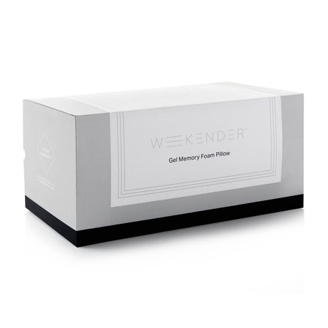 Weekender White Standard Gel Memory Foam Pillow by Malouf at Eve Furniture