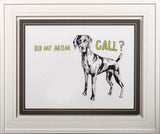 Weimaraner by Marie, Natasha a Framed Art Print Matted under Glass by Mercana at Eve Furniture