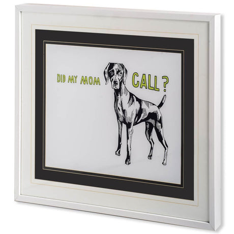 Weimaraner by Marie, Natasha a Framed Art Print Matted under Glass by Mercana at Eve Furniture