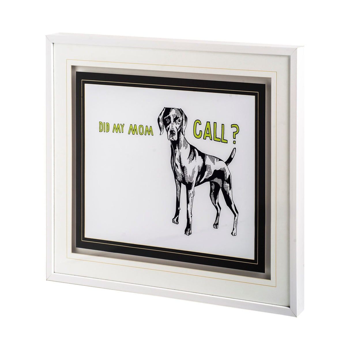 Weimaraner by Marie, Natasha a Framed Art Print Matted under Glass by Mercana at Eve Furniture