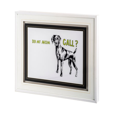 Weimaraner by Marie, Natasha a Framed Art Print Matted under Glass by Mercana at Eve Furniture