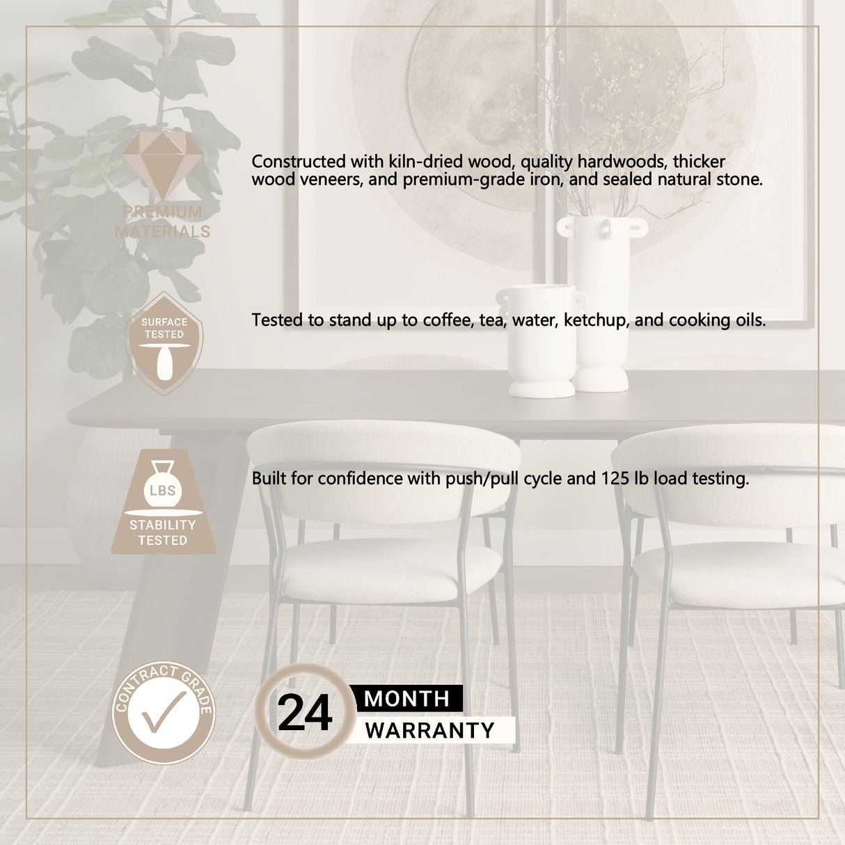 Welborn Dark Brown Wood Rectangular Dining Table by Mercana at Eve Furniture