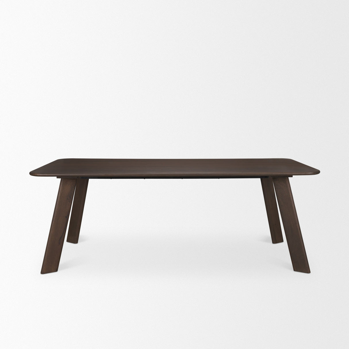 Welborn Dark Brown Wood Rectangular Dining Table by Mercana at Eve Furniture
