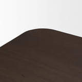 Welborn Dark Brown Wood Rectangular Dining Table by Mercana at Eve Furniture
