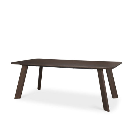 Welborn Dark Brown Wood Rectangular Dining Table by Mercana at Eve Furniture