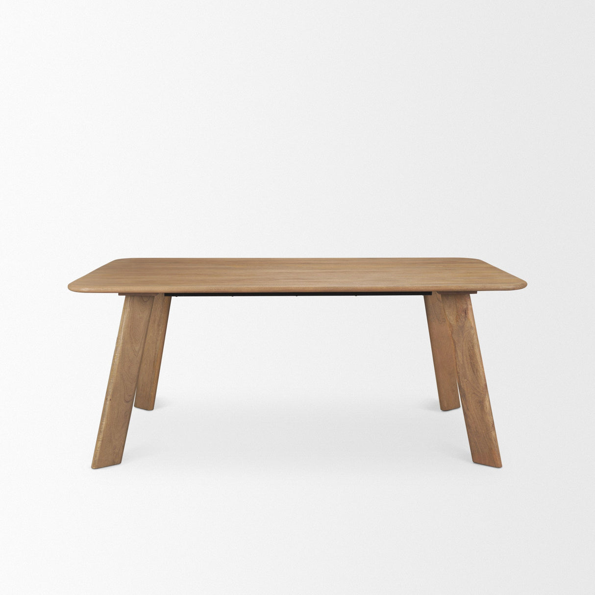 Welborn Light Brown Wood Rectangular Dining Table by Mercana at Eve Furniture