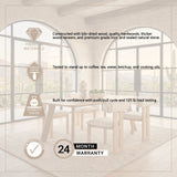 Welborn Light Brown Wood Rectangular Dining Table by Mercana at Eve Furniture