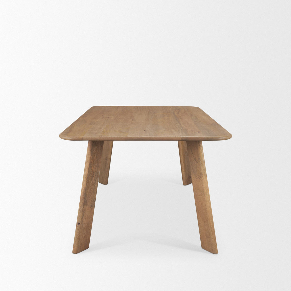 Welborn Light Brown Wood Rectangular Dining Table by Mercana at Eve Furniture