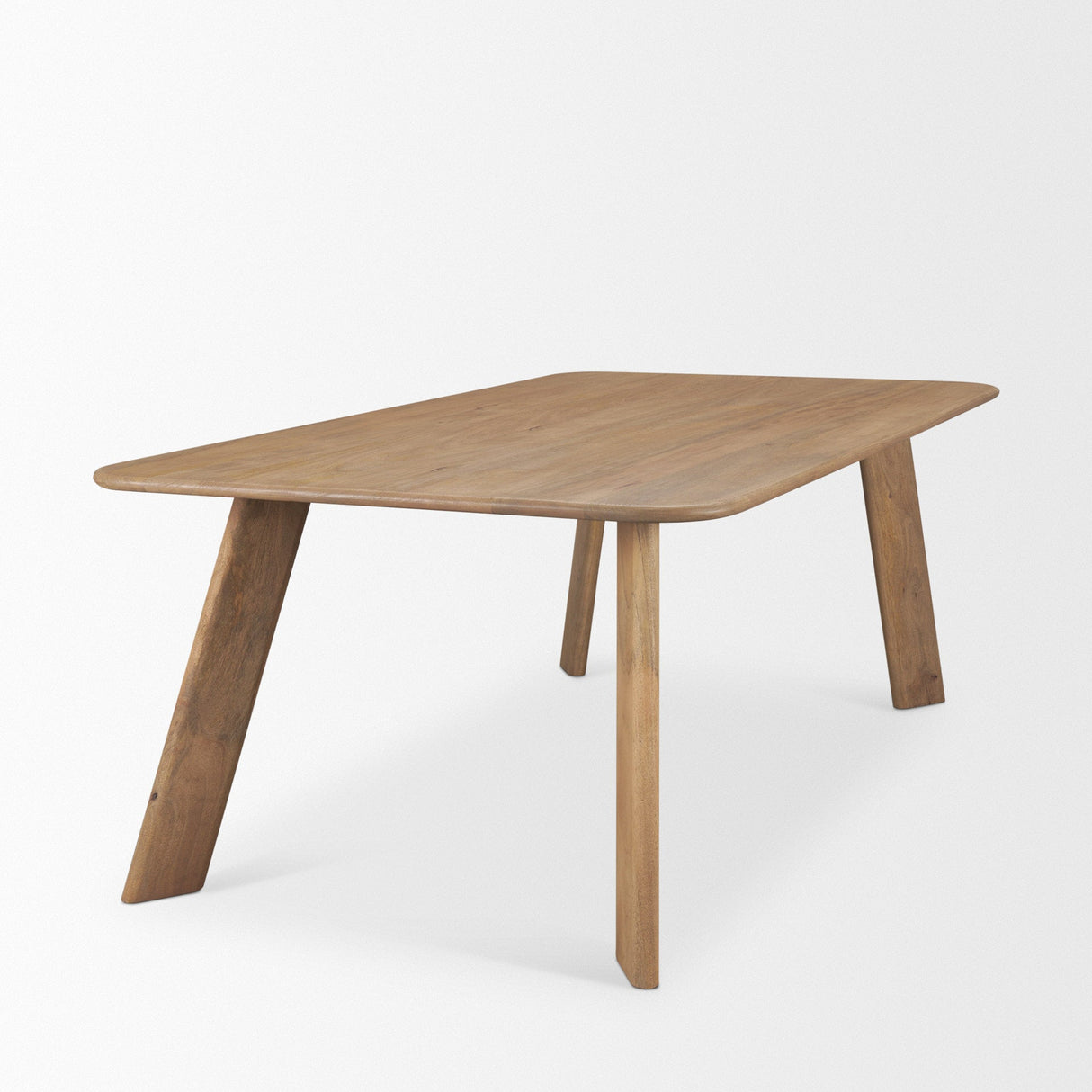 Welborn Light Brown Wood Rectangular Dining Table by Mercana at Eve Furniture