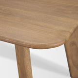 Welborn Light Brown Wood Rectangular Dining Table by Mercana at Eve Furniture