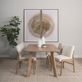 Welborn Light Brown Wood Rectangular Dining Table by Mercana at Eve Furniture