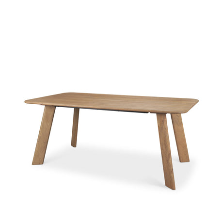 Welborn Light Brown Wood Rectangular Dining Table by Mercana at Eve Furniture