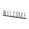 Welcome 24L x 1W Black Metal Sign by Mercana at Eve Furniture