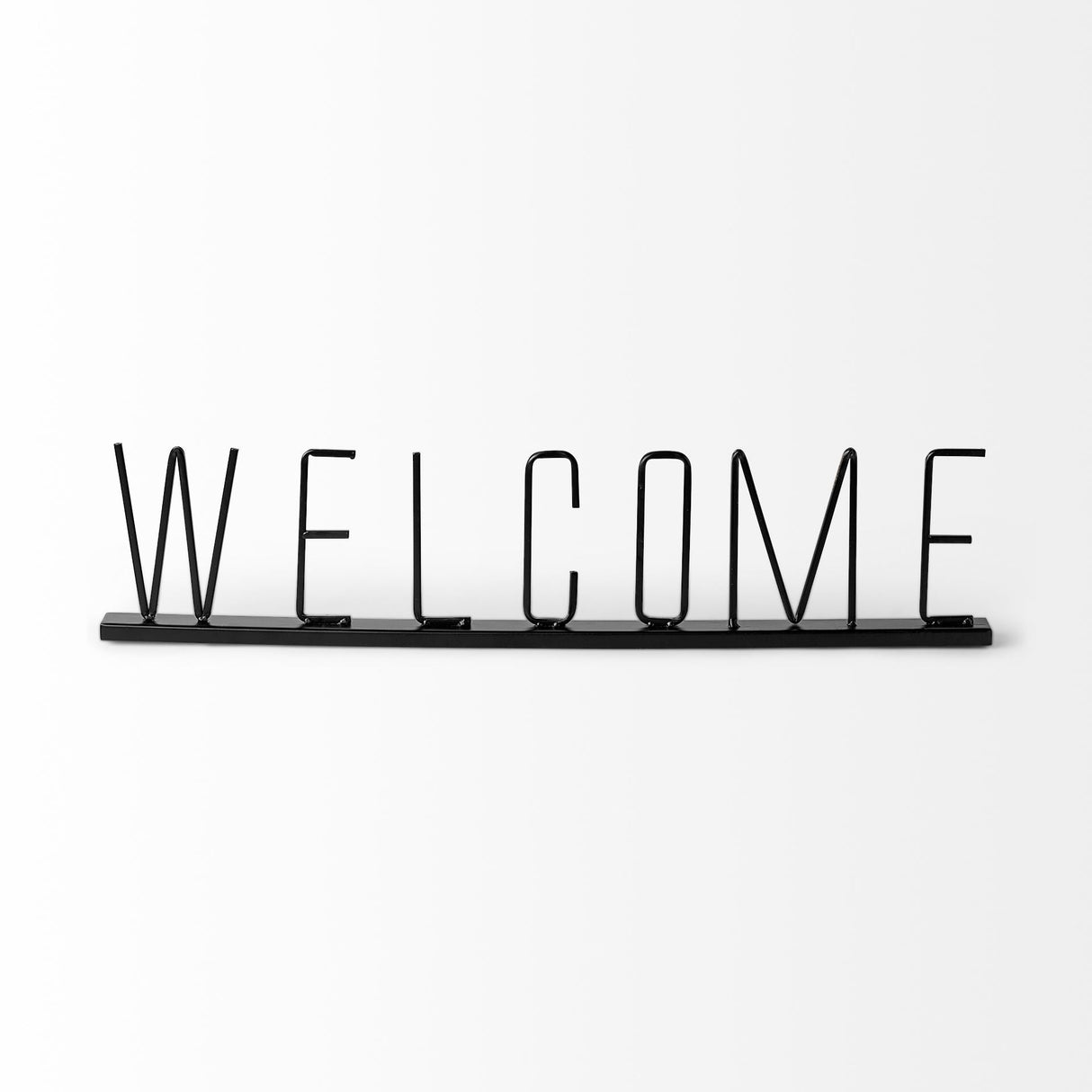 Welcome Black Metal Sign by Mercana at Eve Furniture