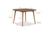Weldon Brown Dining Table by Crown Mark at Eve Furniture