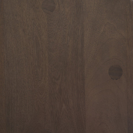 Weldon Dark Brown Wood w/ Matte Black Metal Counter Stool by Mercana at Eve Furniture