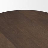 Weldon Dark Brown Wood w/ Matte Black Metal Counter Stool by Mercana at Eve Furniture