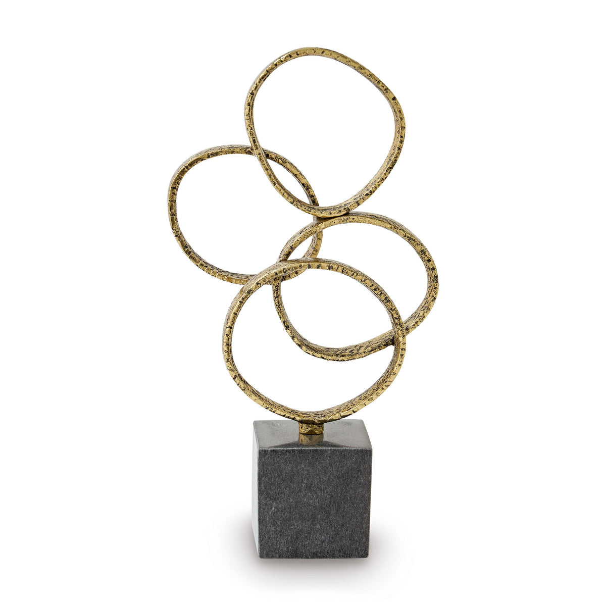 Wellcott Gold Finish/Black Sculpture by Ashley at Eve Furniture