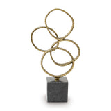 Wellcott Gold Finish/Black Sculpture by Ashley at Eve Furniture