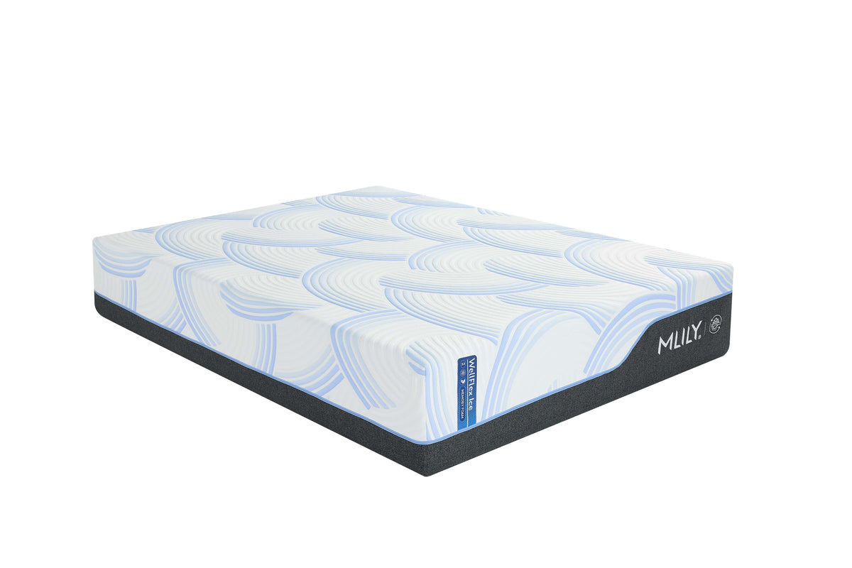 WellFlex ICE White 3.0 Plusher King Memory Foam Mattress by Mlily at Eve Furniture