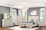 Wellingborough Light Gray Queen Bed by Furniture of America at Eve Furniture