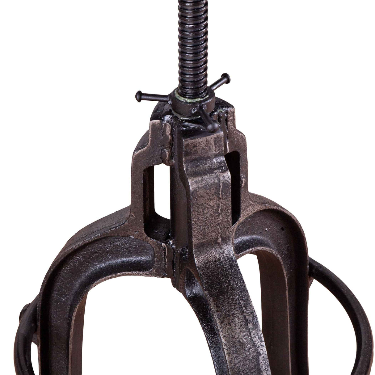 Wellington 13" Adjustable Stool in Brown Hair on Hide by Home Trends & Design at Eve Furniture