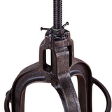 Wellington 13" Adjustable Stool in Brown Hair on Hide by Home Trends & Design at Eve Furniture
