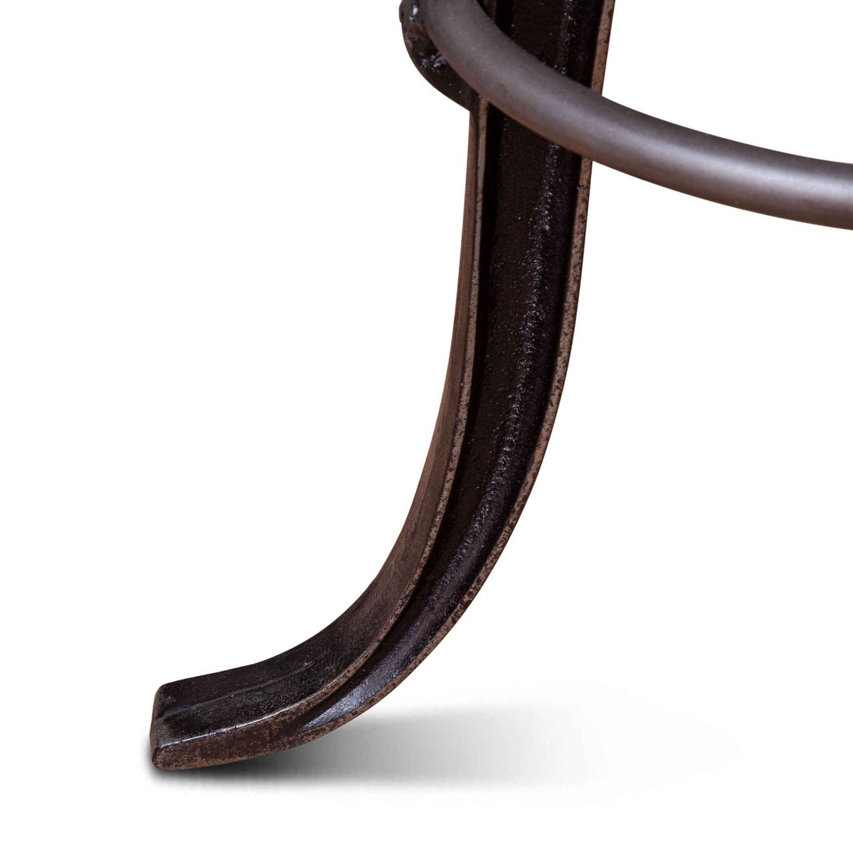 Wellington 13" Adjustable Stool in Brown Top Grain Leather by Home Trends & Design at Eve Furniture