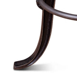 Wellington 13" Adjustable Stool in Brown Top Grain Leather by Home Trends & Design at Eve Furniture