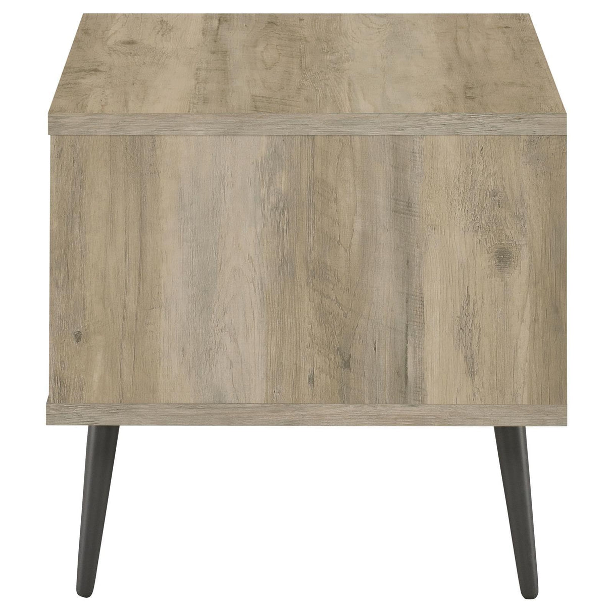 Welsh Antique Pine and Grey Square Engineered Wood End Table With Shelf by Coaster at Eve Furniture