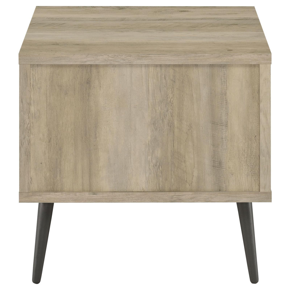 Welsh Antique Pine and Grey Square Engineered Wood End Table With Shelf by Coaster at Eve Furniture