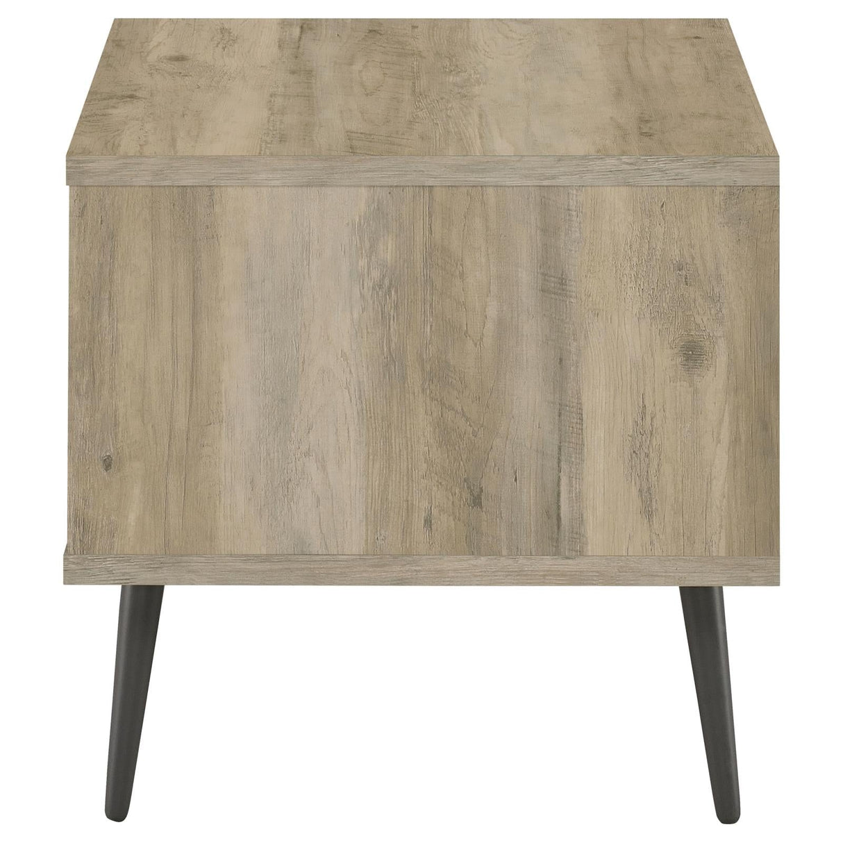 Welsh Square Engineered Wood End Table With Shelf Antique Pine and Grey