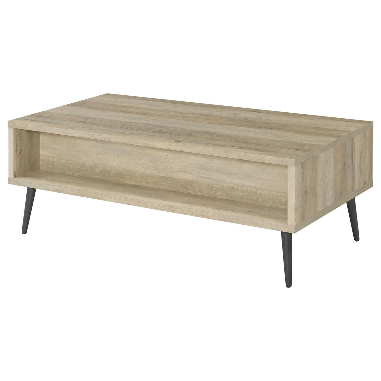 Welsh1-drawer Rectangular Engineered Wood Coffee Table With Storage Shelf Antique Pine and Grey