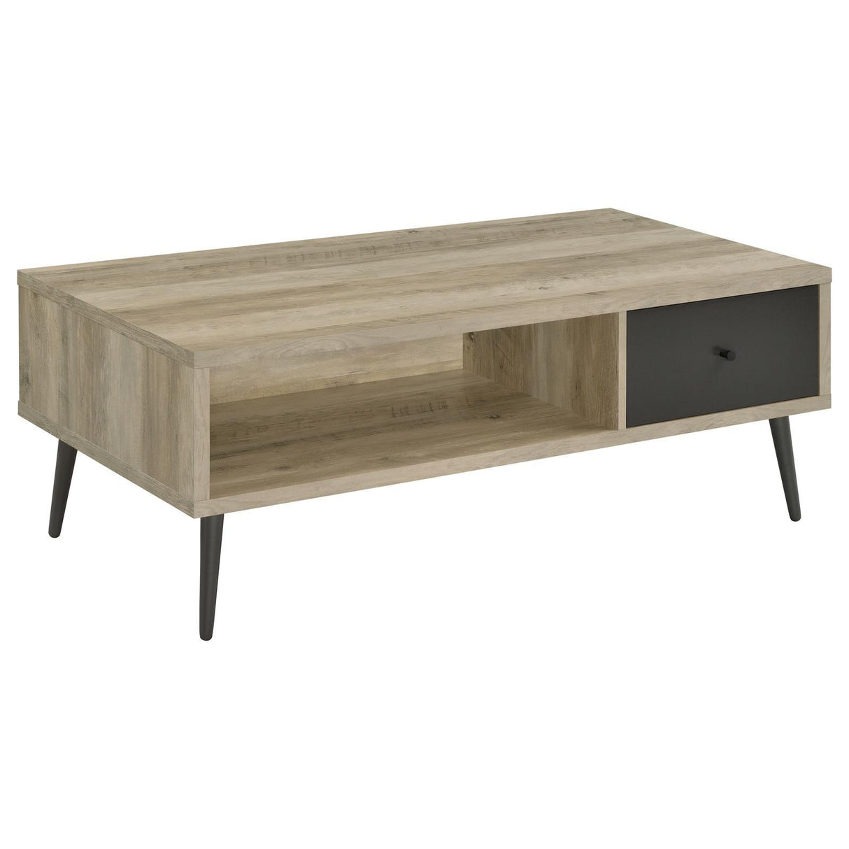 Welsh1-drawer Rectangular Engineered Wood Coffee Table With Storage Shelf Antique Pine and Grey by Coaster at Eve Furniture