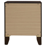 Welsley Walnut 2-Drawer Nightstand Bedside Table by Coaster at Eve Furniture