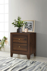Welsley Walnut 2-Drawer Nightstand Bedside Table by Coaster at Eve Furniture