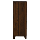 Welsley Walnut 4-drawer Chest of Drawers by Coaster at Eve Furniture