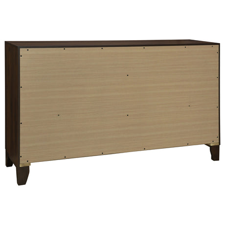 Welsley Walnut 4-Piece California King Bedroom Set by Coaster at Eve Furniture