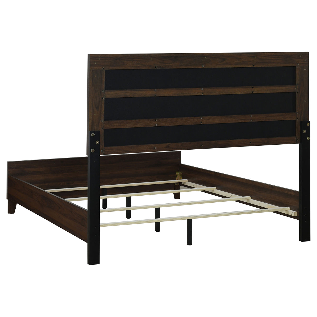 Welsley Walnut 4-Piece Eastern King Bedroom Set by Coaster at Eve Furniture