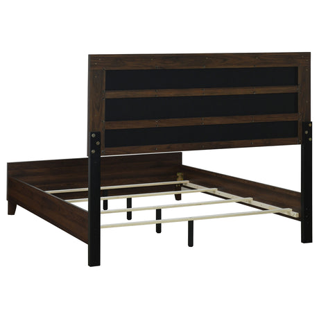 Welsley Walnut 4-Piece Eastern King Bedroom Set by Coaster at Eve Furniture