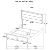 Welsley Walnut 4-piece Queen Bedroom Set by Coaster at Eve Furniture