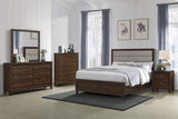 Welsley Walnut 5-piece Queen Bedroom Set by Coaster at Eve Furniture