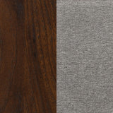Welsley Walnut 50-inch Upholstered Eastern King Bed by Coaster at Eve Furniture