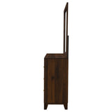 Welsley Walnut 6-drawer Dresser and Mirror by Coaster at Eve Furniture