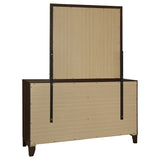 Welsley Walnut 6-drawer Dresser and Mirror by Coaster at Eve Furniture