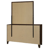 Welsley Walnut 6-drawer Dresser and Mirror by Coaster at Eve Furniture