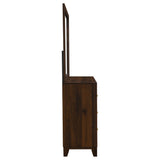 Welsley Walnut 6-drawer Dresser and Mirror by Coaster at Eve Furniture