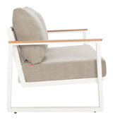 Welt Taupe & White Outdoor Sofa by Zuomod at Eve Furniture